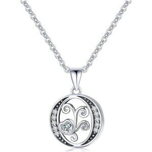 Letter O S925 Silver Initial Dainty Chain Necklace